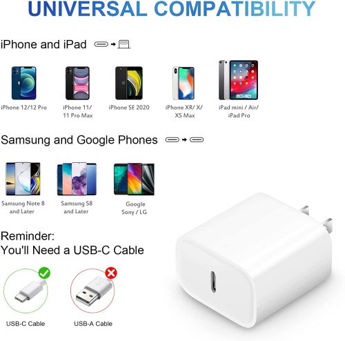 Us 14 90 Iphone 13 12 Fast Charger Apple Mfi Certified Usb C Wall Charger Fast Charging w Pd Adapter With 6ft Type C To Lightning Cable M Bellery Net