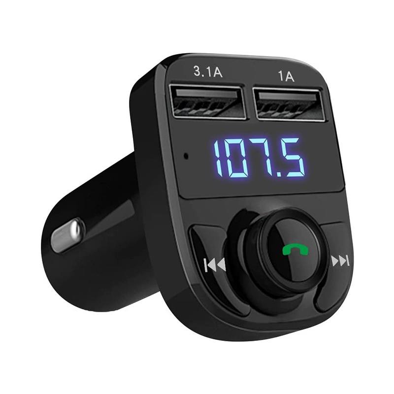 Bluetooth-compatible Wireless Auto FM Sender Audio Adapter MP3 Player 