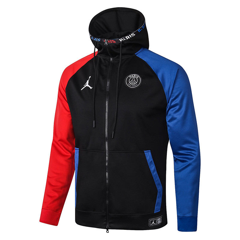 US$ 42 - 20-21 PSG Paris Jordan Black zipper Hoodie Jacket ...