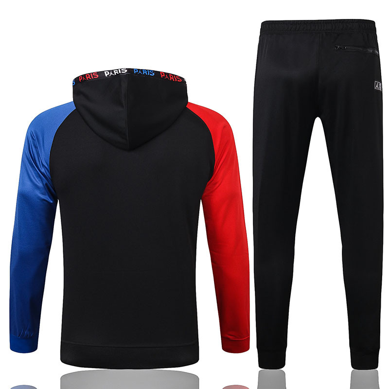 US$ 42 - 20-21 PSG Paris Jordan Black zipper Hoodie Jacket ...