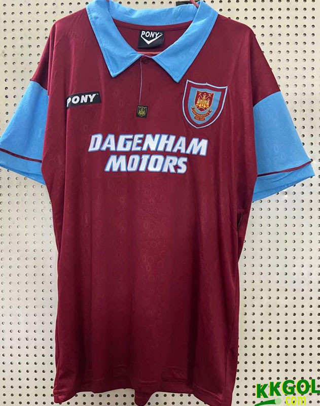 Us 18 1995 1997 West Ham 100th Anniversary Retro Soccer Jersey M Kkgol Com