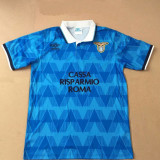 1989-1990 Lazio Home Retro Blue Soccer Jersey