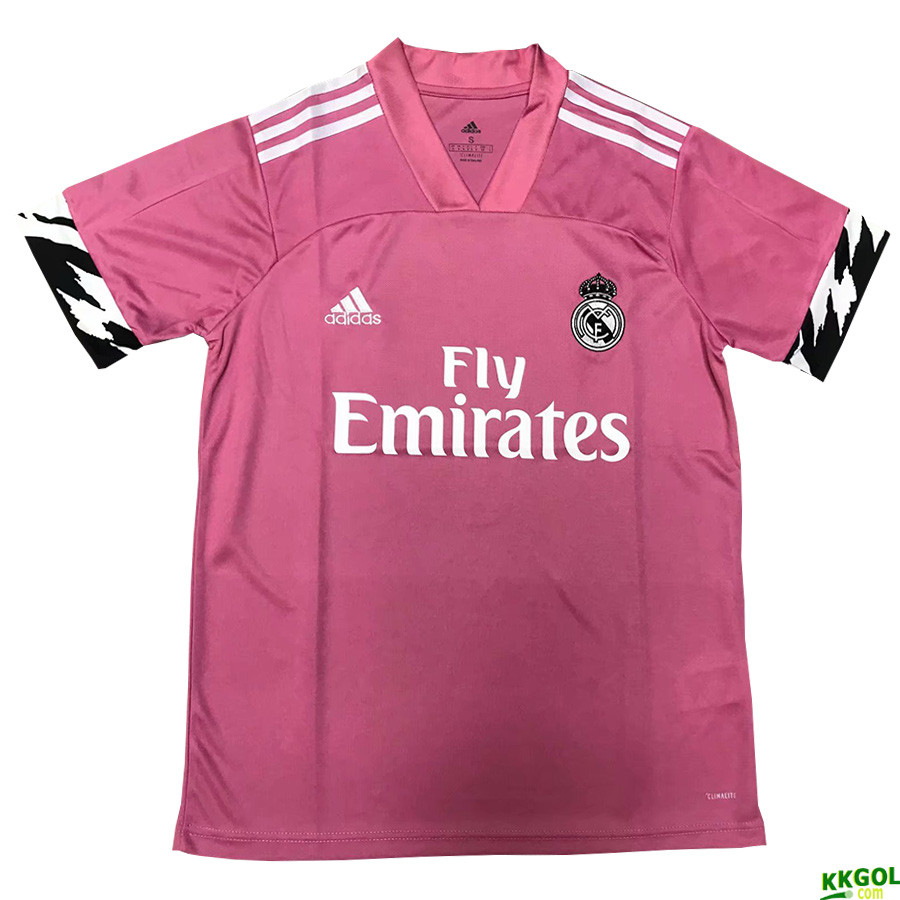 US$ 14.5 - 20-21 Real Madrid Away Pink Fans Soccer Jersey(Concept