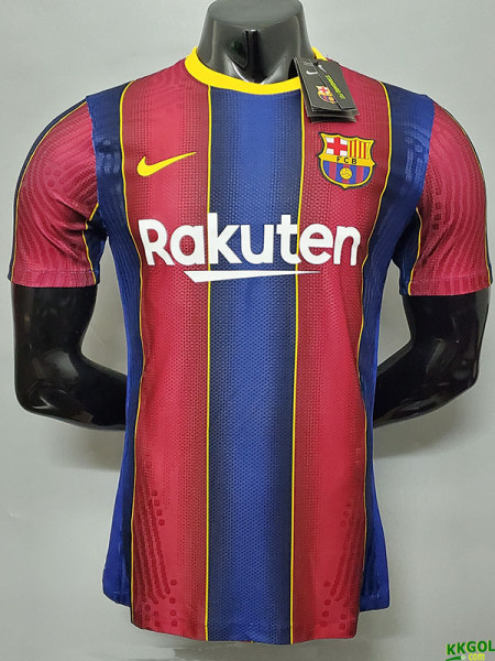 US$ 20 - 20-21 Barcelona Home Player Version Soccer Jersey - www.kkgol.com