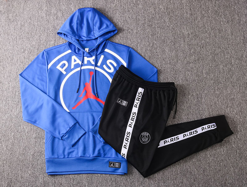 US$ 42 - 20-21 PSG Paris Jordan Blue Hoodie Jacket ...