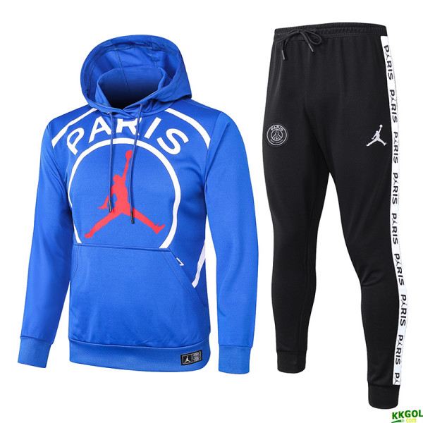 US$ 42 - 20-21 PSG Paris Jordan Blue Hoodie Jacket ...