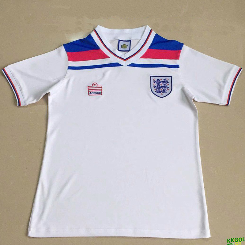 US$ 19.00 - 1980 England Home White Retro Soccer Jersey - www.kkgol.com