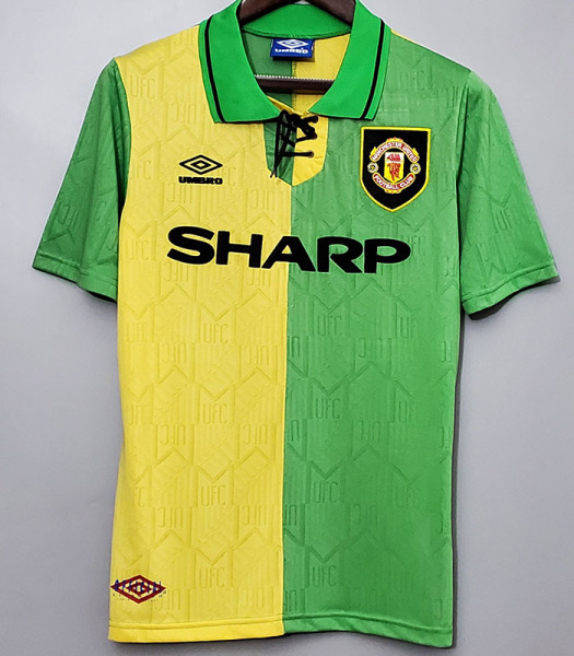 man utd retro blue and white