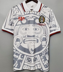 1998 Mexico Away Retro Soccer Jersey (带小字)