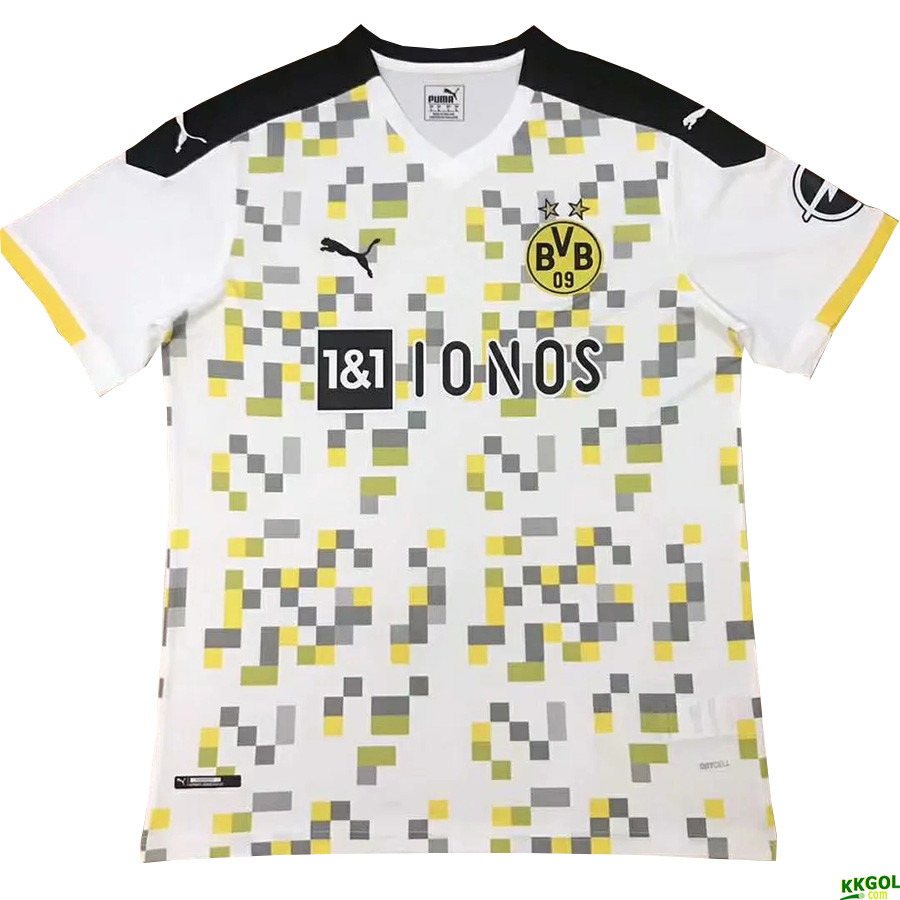 US$ 14.5 - 20-21 Borussia Dortmund Away White Fans Soccer ...