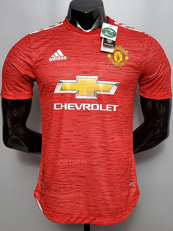 US$ 16 - 20-21 Man Utd Home Player Version Soccer Jersey - www.kkgol.com
