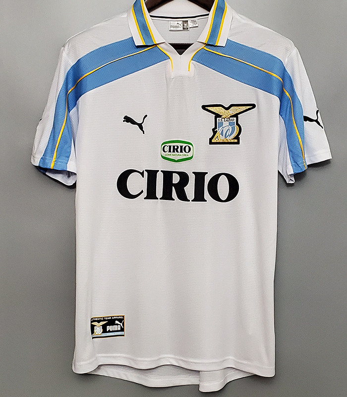 US$ 18 - 2000-2001 Lazio Home Retro Soccer Jersey - www ...