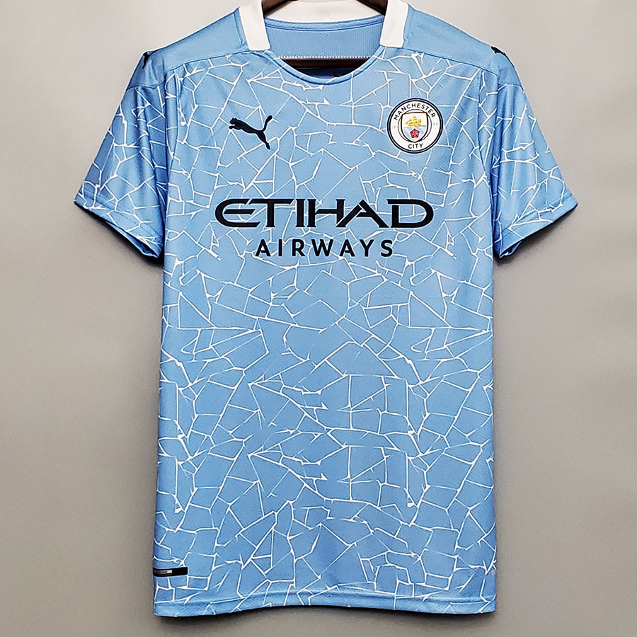 Us 18 Sterling 7 Man City 1 1 Home Fans Soccer Jersey 2020 21 Ucl Font Æ¬§å å­ä½ M Kkgol Com