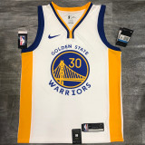 WARRIORS CURRY #30 White Top Quality Hot Pressing NBA Jersey