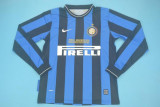 2009-2010  INT Home Long Sleeve Retro Soccer Jersey (长袖)(欧冠决赛字)
