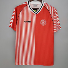 1986 Denmark Home Retro Soccer Jersey