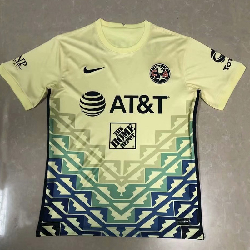 Us 14 50 21 22 Club America Yellow Fans Soccer Jersey M Kkgol Com