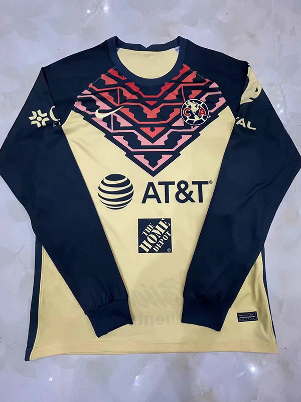 Us 15 50 21 22 Club America Home Long Sleeve Soccer Jersey M Kkgol Com