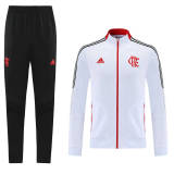21-22 Flamengo White Jacket Tracksuit #CX52 lh