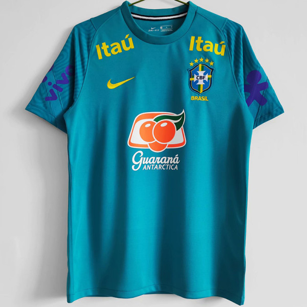 2021 Brazil Blue Training shirts