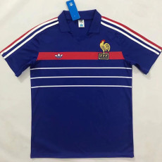 1984-1986 France Home Retro Soccer Jersey