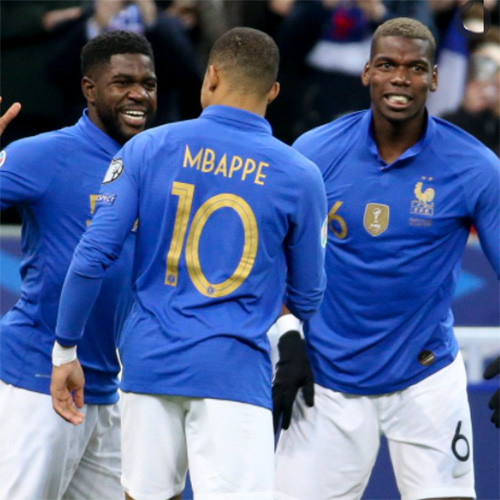 US 19.00 2019 France 100th Anniversary Edition Blue Retro Soccer