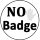NO Badge