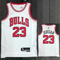 21-22 Bulls JORDAN #23 White 75th Anniversary Top Quality Hot Pressing NBA Jersey