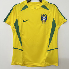 2002 Brazil Home Retro Soccer Jersey