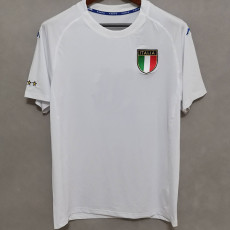 2000 Italy Away White Retro Soccer Jersey