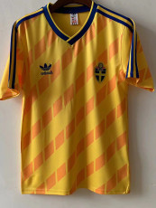 1988 Sweden Home Retro Soccer Jersey