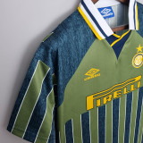 1995-1996 INT Away Green Retro Soccer Jersey