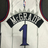 Raptors McGRADY #1 White Retro Top Quality Hot Pressing NBA Jersey