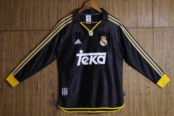 1998-2000 RMA Away Long Sleeve Retro Soccer Jersey (长袖)