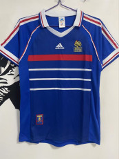 1998 France Home Retro Soccer Jersey(右胸没小字)