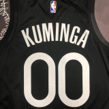 2020 Warriors KUMINGA  #00 Black Grey Top Quality Hot Pressing NBA Jersey