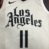 CLIPPERS  WALL #11 White Top Quality Hot Pressing NBA Jersey
