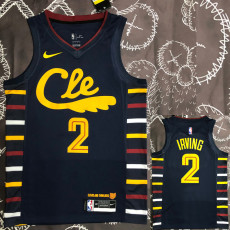 Cleveland Cavaliers IRVING #2 Black Top Quality Hot Pressing NBA Jersey