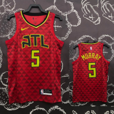 HAWKS MURRAY #5 Red Top Quality Hot Pressing NBA Jersey