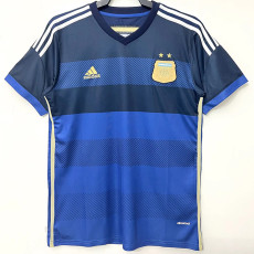 2014 Argentina Away Retro Soccer Jersey