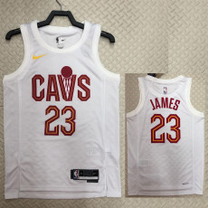 22-23 Cleveland Cavaliers JAMES #23 White Top Quality Hot Pressing NBA Jersey
