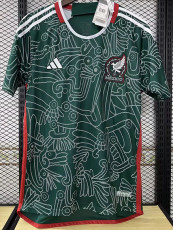 22-23 Mexico Third Fans Soccer Jersey (白图纹)