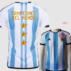 22-23 CAMPEONES DEL MUNDO 3 Stars Argentina Home Player Version Soccer Jersey (三星球员)