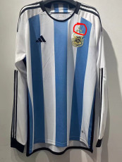 22-23 Argentina Home 3 Stars Long Sleeve Soccer Jersey (长袖) 三星