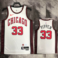 22-23 Bulls PIPPEN #33 White City Edition Top Quality Hot Pressing NBA Jersey