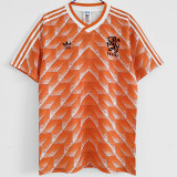 1988 Netherlands Home Retro Soccer Jersey（队标缕空）