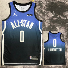 2023 ALL STAR HALIBURTON #0 Blue Top Quality Hot Pressing NBA Jersey (全明星)