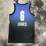 2023 ALL STAR JAMES #6 Blue Top Quality Hot Pressing NBA Jersey (全明星)