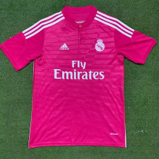 2014-2015 RMA Away Pink Retro Soccer Jersey