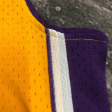 2000 LAKERS BRYANT #8 Yellow Retro Top Quality Hot Pressing NBA Jersey(V领)